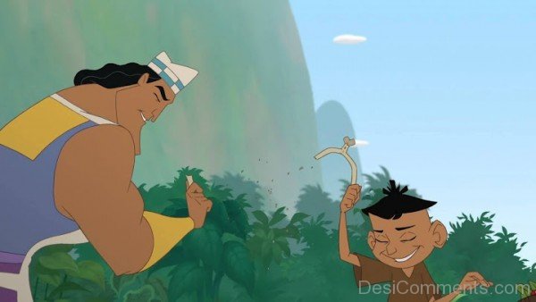 Kronk With His Son