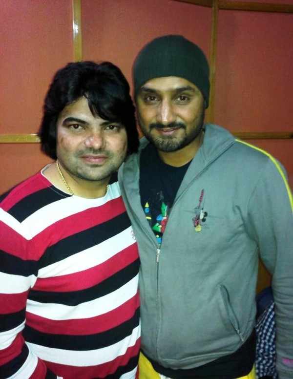 Lakhwinder Lucky With Harbhajan Singh