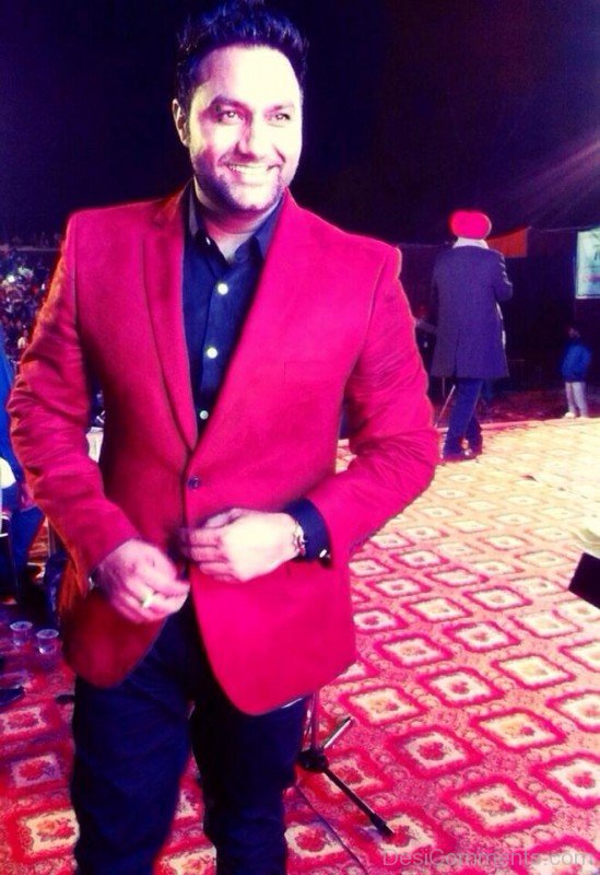 Lakhwinder Wadali In Dark Pink Coat