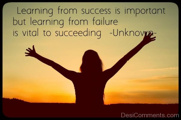 Learning From Success Is Important