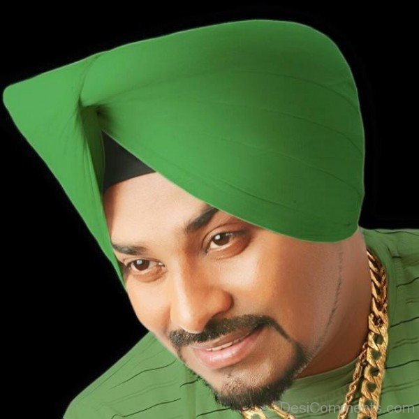 Lehmber Hussainpuri Wearing Green Turban