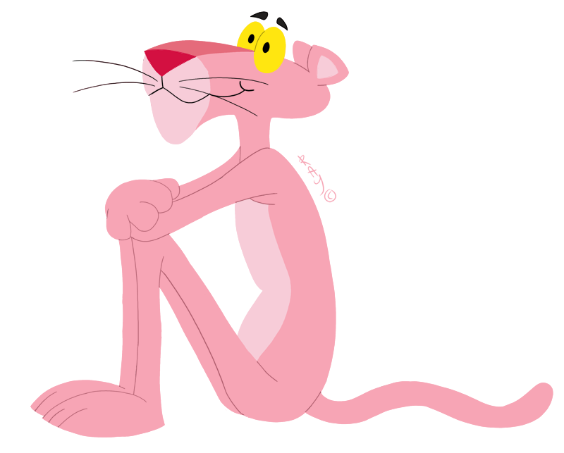 Lonely Pink Panther - DesiComments.com