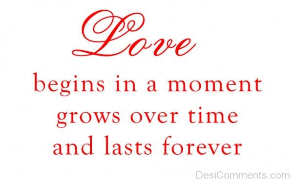 Love Begins In A Moment- DC 0240