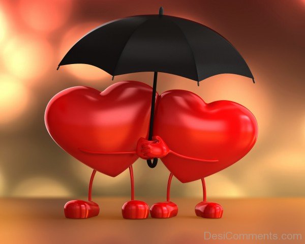 Love Hearts With Umbrella- DC 02126