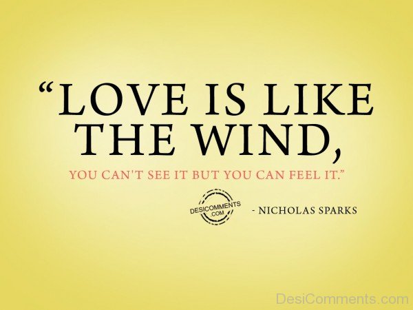 Love Is Like The Wind