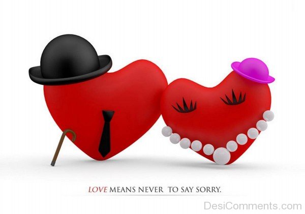 Love Means Never To Say Sorry