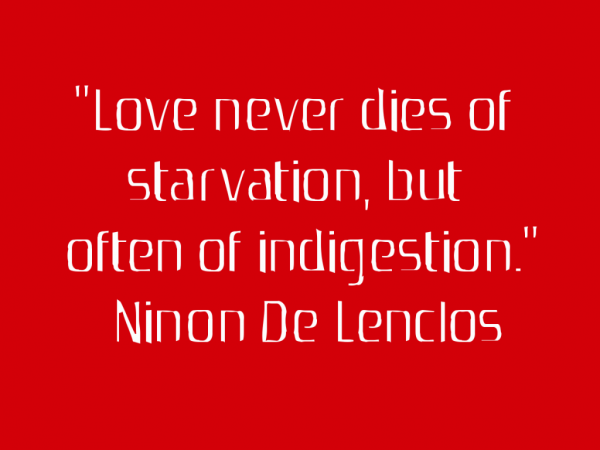 Love Never Dies Of Starvation