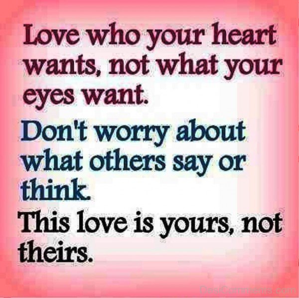 Love Who Your Heart Wants