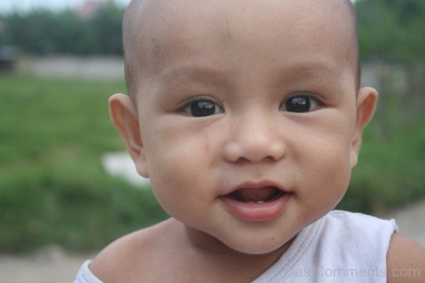 Lovely Baby Face Closeup