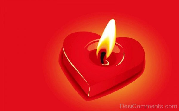 Lover Heart Candle