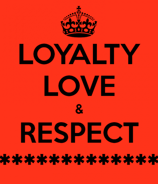 Loyalty,Love And Respect