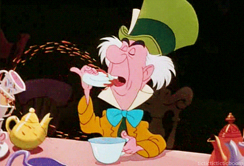 Mad Hatter Eating Plate