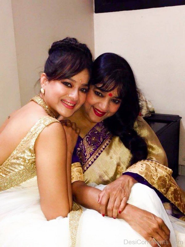 Madalsa Sharma With Her Mom
