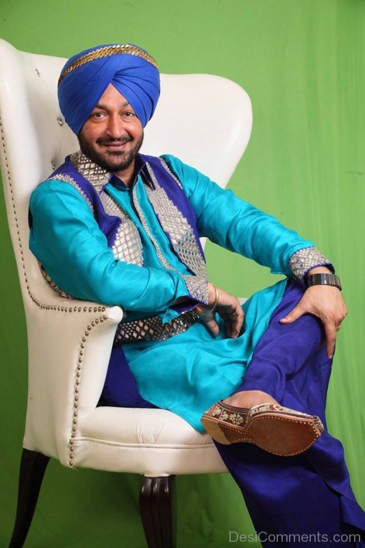 Malkit Singh On Big Chair