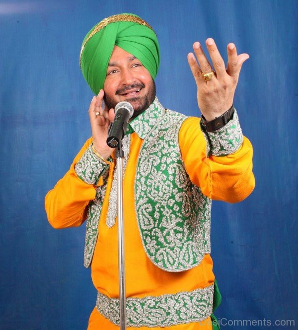 Malkit Singh Wearing Green Turban