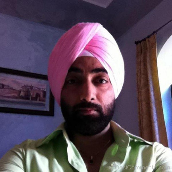 Manav Vij In Pink Turban