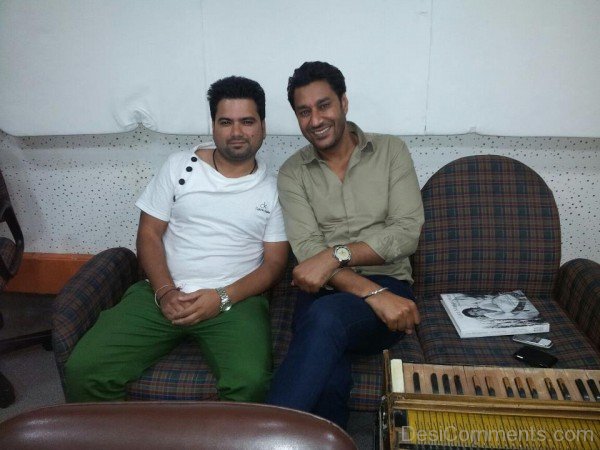 Mandeep Mithi With Harbhajan Mann