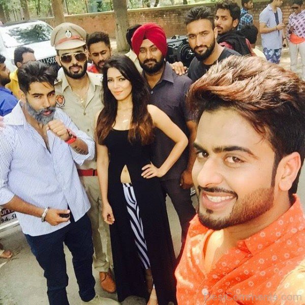 Mankirt Aulakh During Shoot