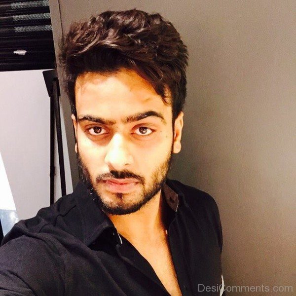 Mankirt Aulakh In Black Shirt