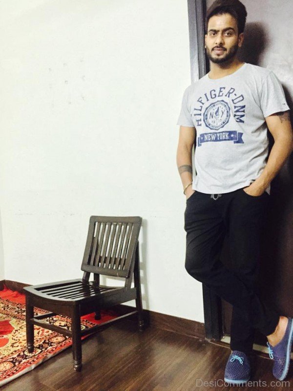 Mankirt Aulakh In T-Shirt