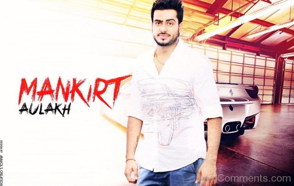 Mankirt Aulakh In White Shirt Pic