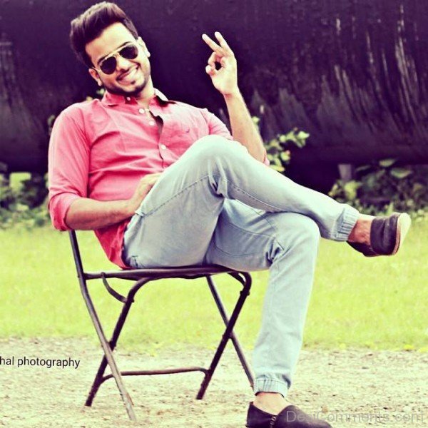 Mankirt Aulakh Sitting On Chair