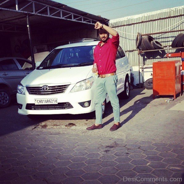 Mankirt Aulakh Wearing Red Shirt