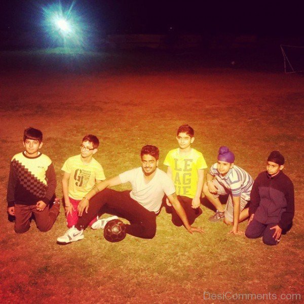 Mankirt Aulakh With Children