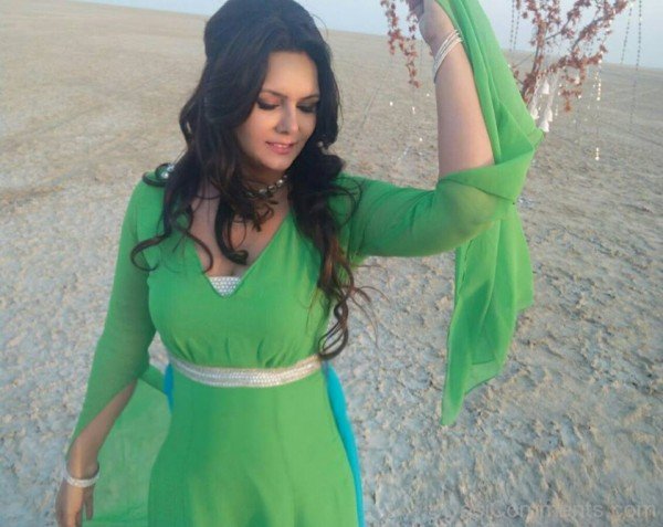 Mannat Singh In Green Dress