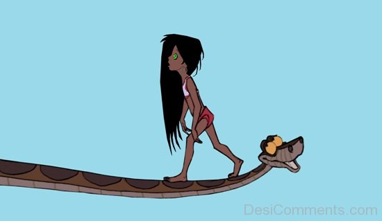 Mari Walking On Kaa