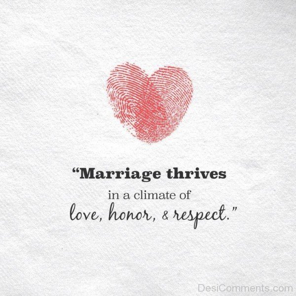 Marriage Thrives In A Climate Of Love,Honor And Respect-DC12DC38