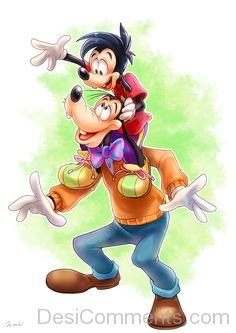 Max On Goofy’s Shoulder