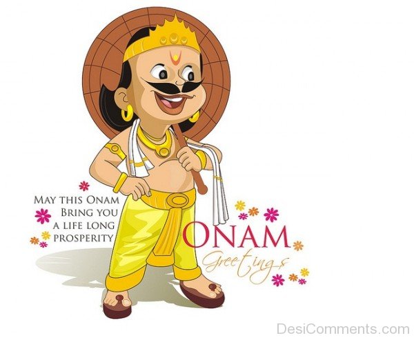 May this Onam bring you a little long prosperity