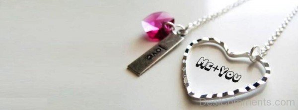 Me And You Heart Locket Image-pol9059DC003