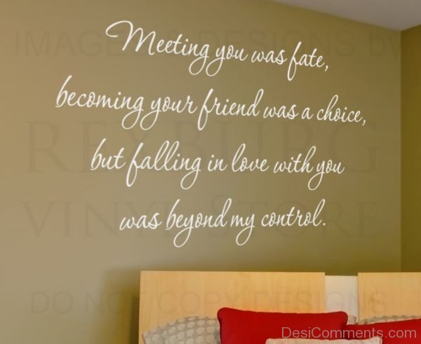 Meeting You Was  Fate Becoming Your Friends Was A Choice-DC34