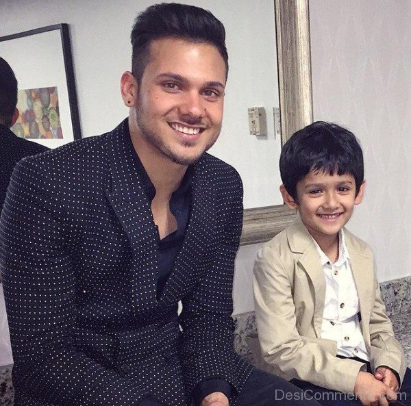 Mickey Singh With KId