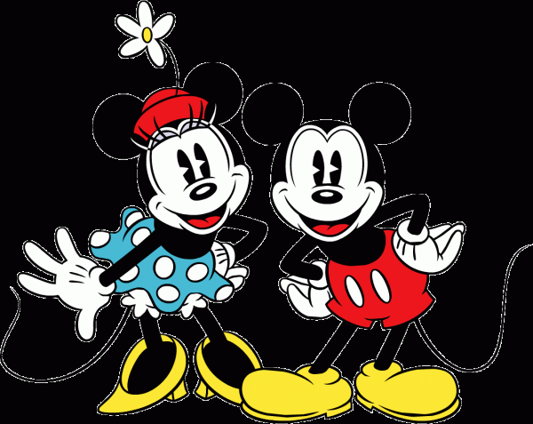 Micky Mouse With His Friend Minnie