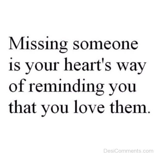 Missing Someone Is Your Heart's Way-DC090