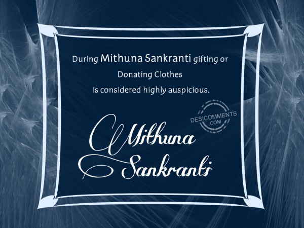 Mithuna Sankranti