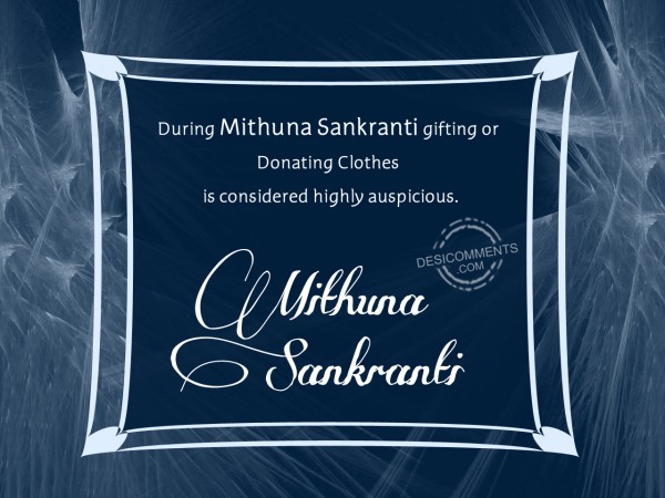 Mithuna Sankranti