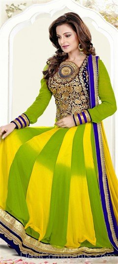 Monica Bedi In Parrot Green Suit