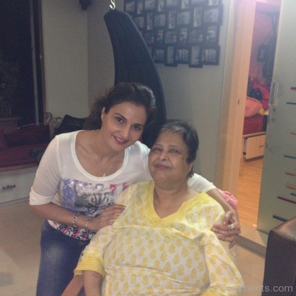 Monica Bedi With Her Mother