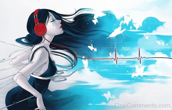 Music And Red Headphone