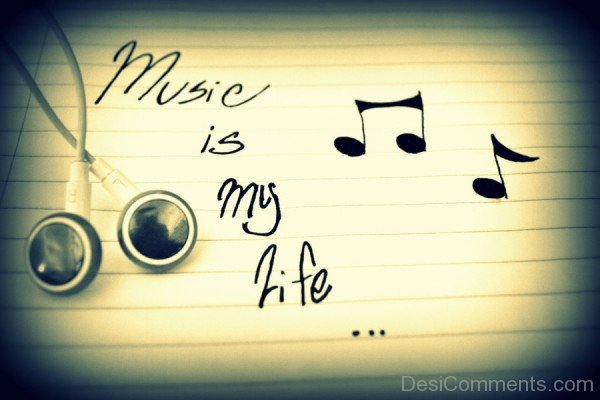 Music Is My Life With Earphones