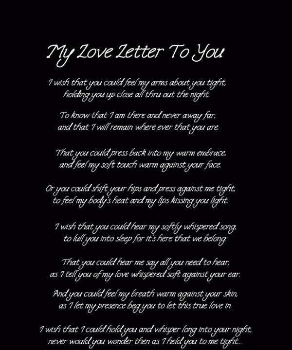 My Love Letter To You