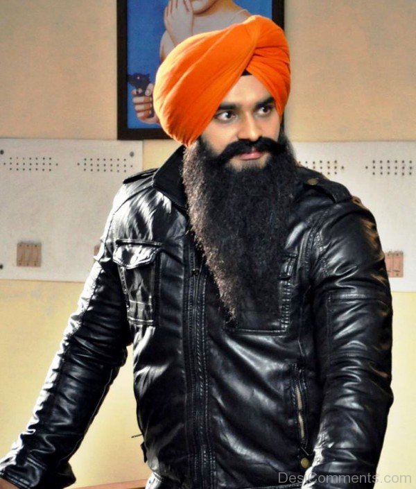 Nav Bajwa Wearing Black Jacket-DC8923