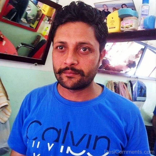 Navdeep Kaler In Blue T-Shirt-DC7809