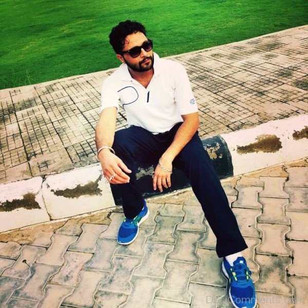 Navdeep Kaler In White T-Shirt-DC7812