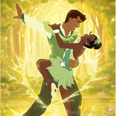 Naveen and Tiana Dancing