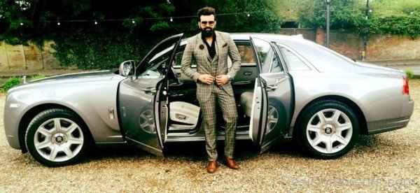 Navraj Hans Giving Pose With Car-DC1508